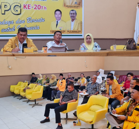 Jalin Soliditas Internal, DPD Golkar Riau Adakan Rapat Bersama Ormas 